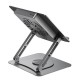 Підставка для ноутбука та MacBook XO C182 Metal Notebook Holder + Lighted Colourful Radiator Grey